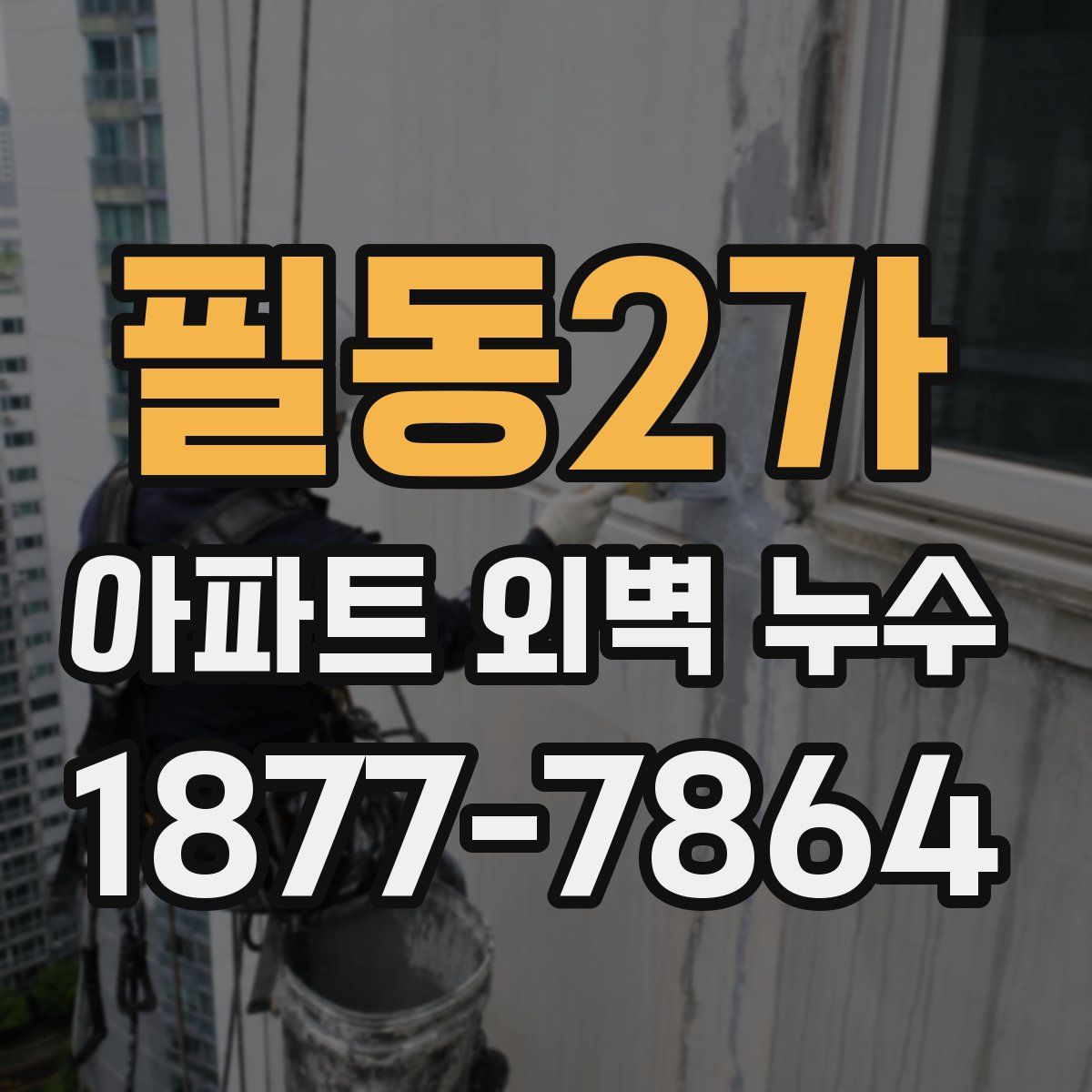 필동2가 아파트 외벽 누수