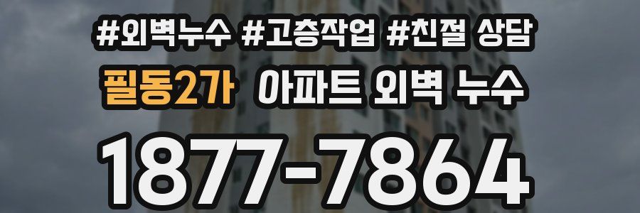 필동2가 아파트 외벽 누수