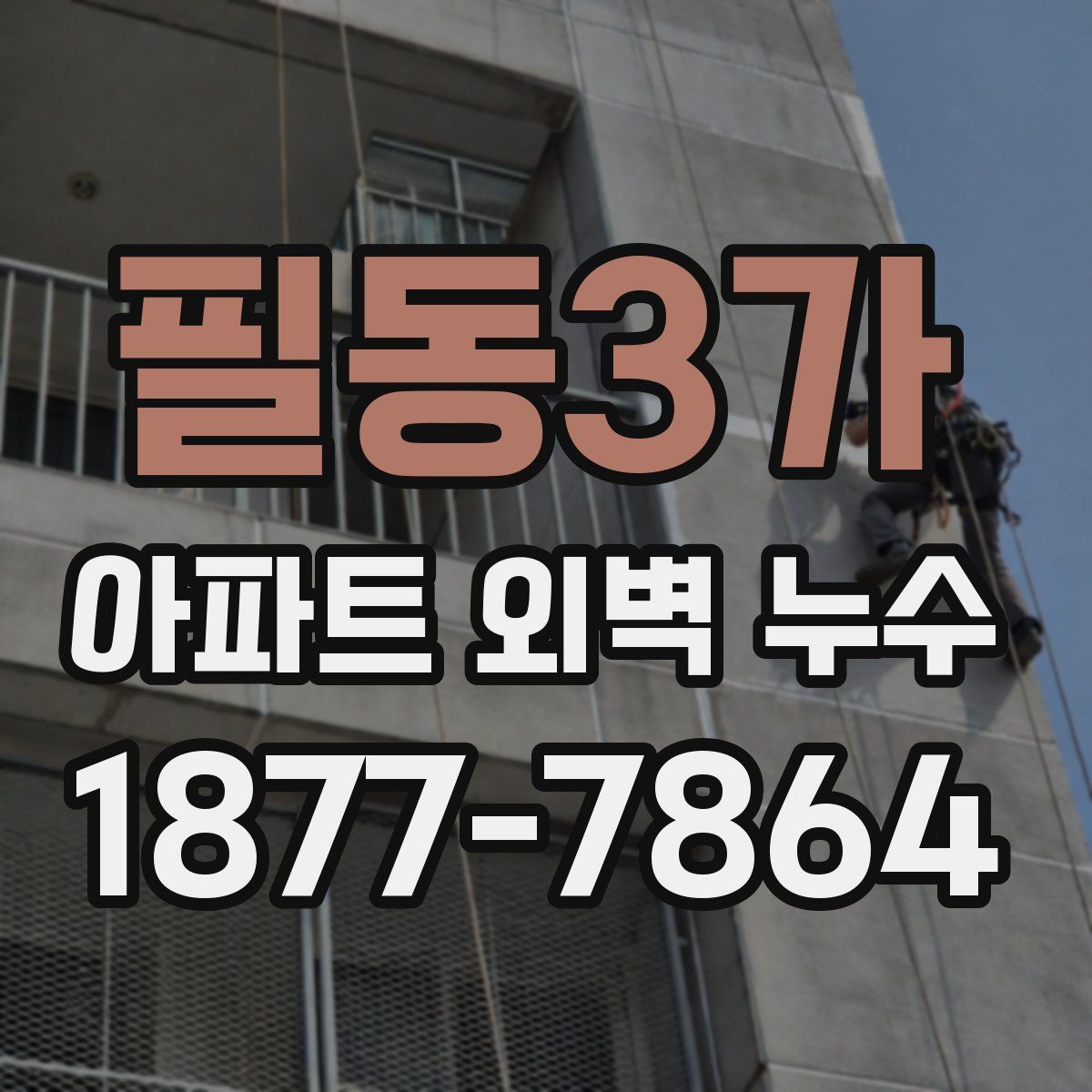 필동3가 아파트 외벽 누수