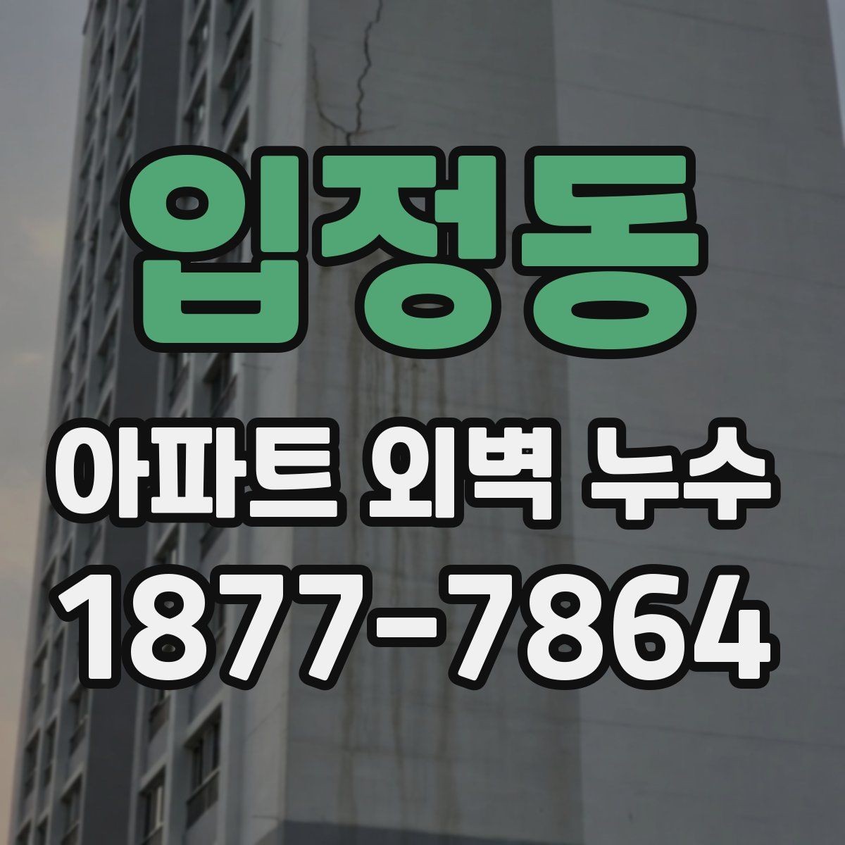 입정동 아파트 외벽 누수 문제를 늦추는 흔한 실수