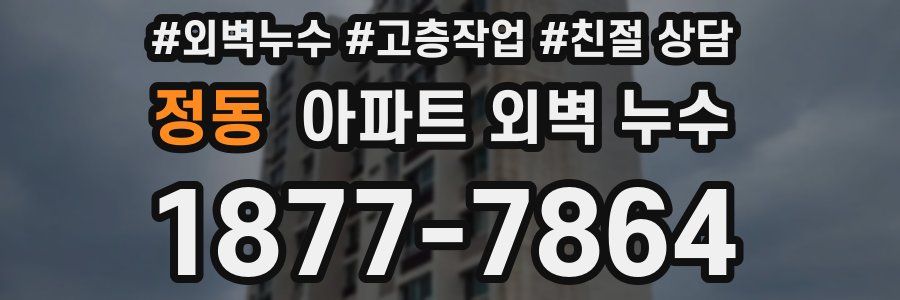 정동 아파트 외벽 누수