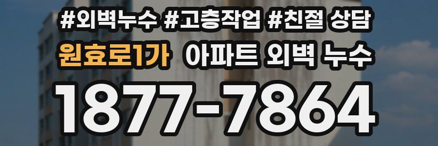 원효로1가 아파트 외벽 누수
