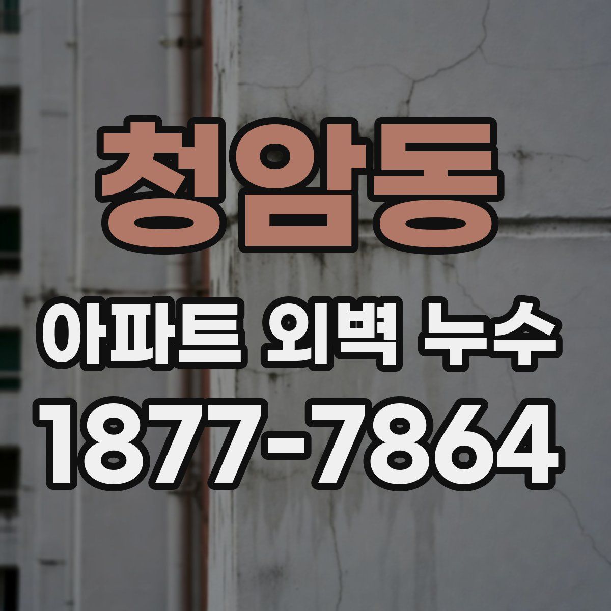 청암동 아파트 외벽 누수