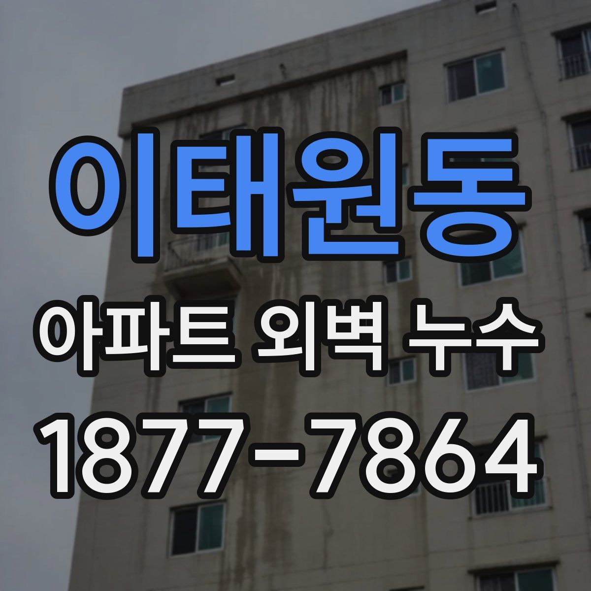 이태원동 아파트 외벽 누수