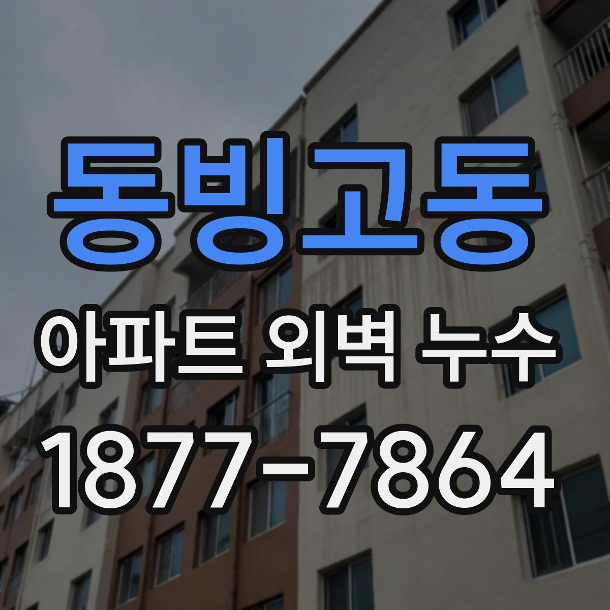 동빙고동 아파트 외벽 누수