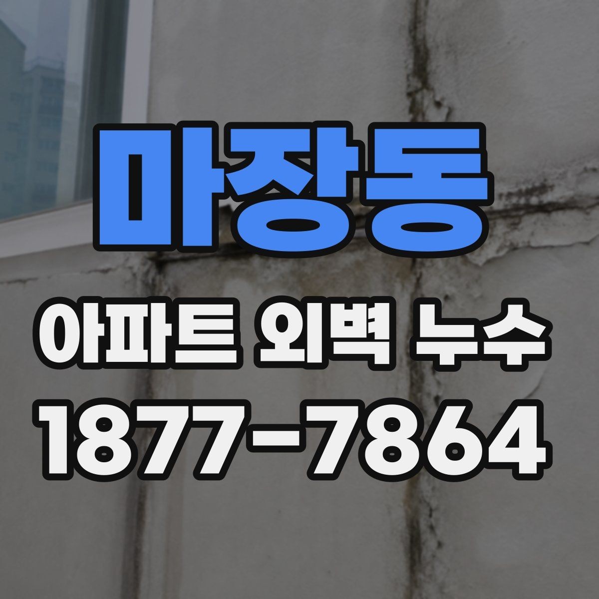마장동 아파트 외벽 누수 보수 공사 후 재점검 방법
