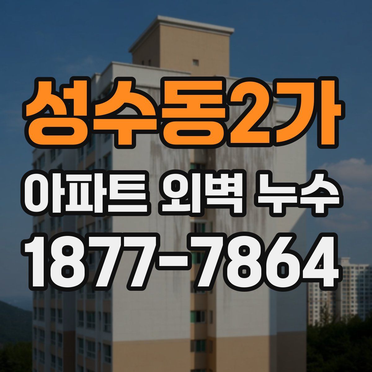 성수동2가 아파트 외벽 누수