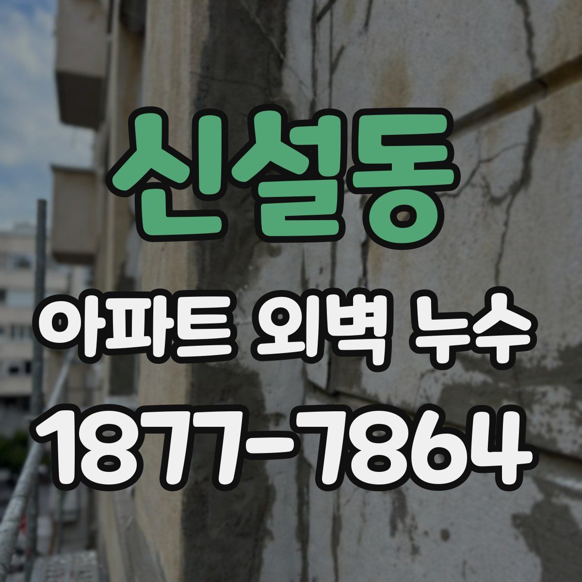 신설동 아파트 외벽 누수