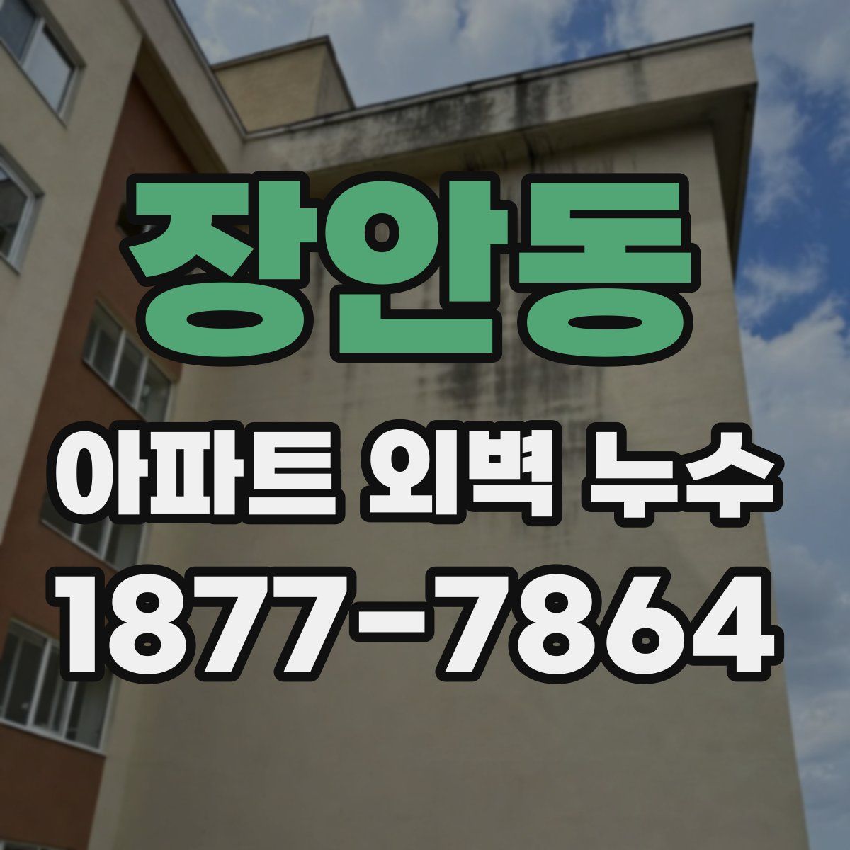 장안동 아파트 외벽 누수