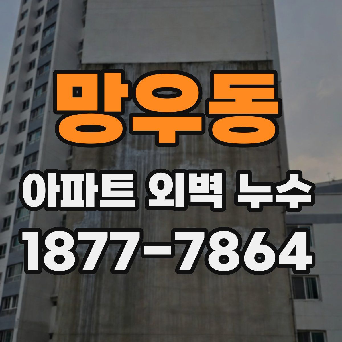 망우동 아파트 외벽 누수