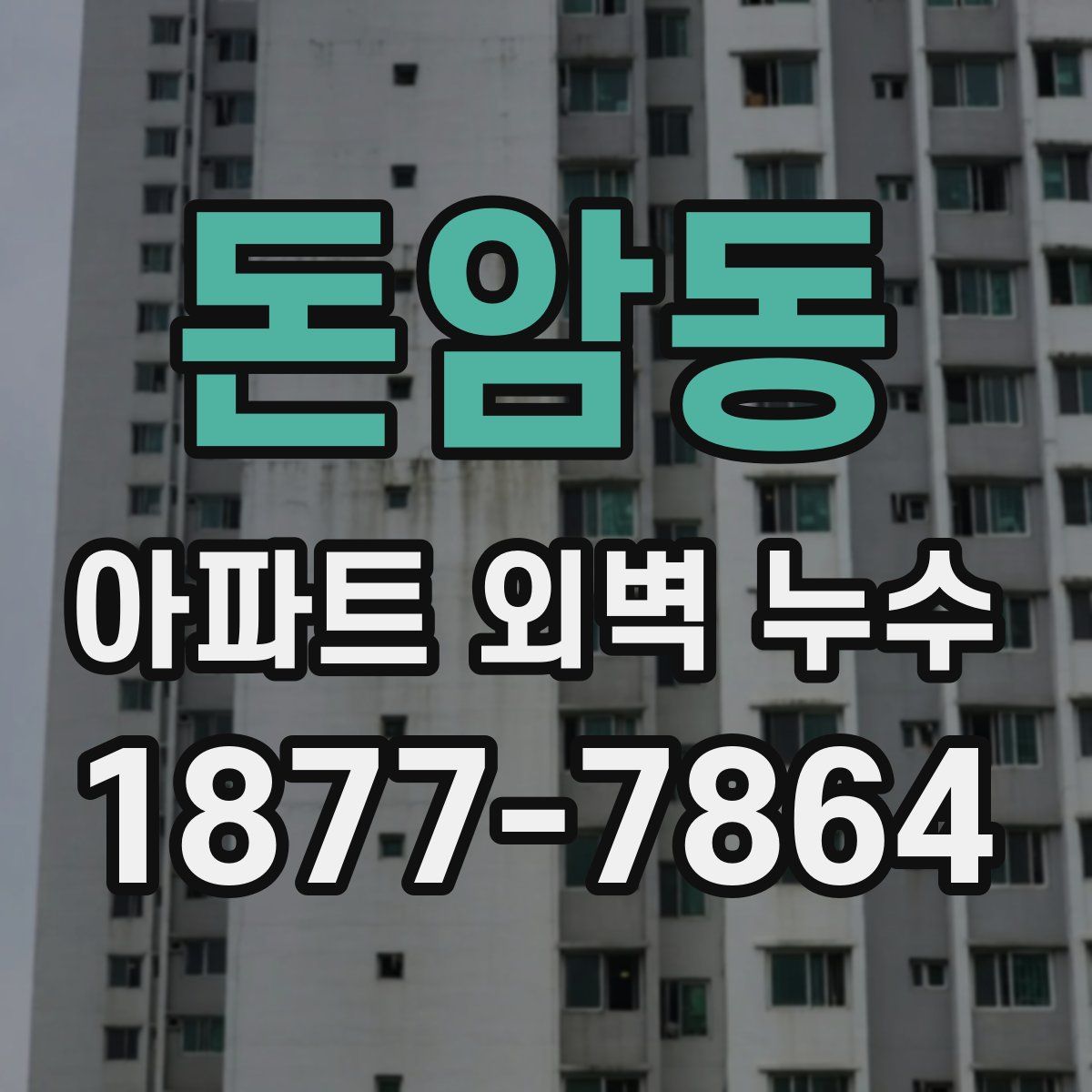 돈암동 아파트 외벽 누수
