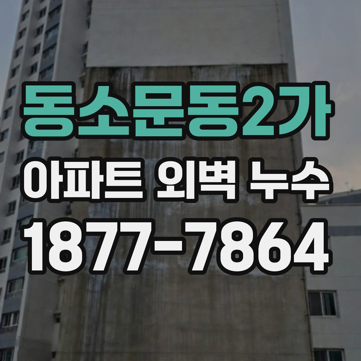 동소문동2가 아파트 외벽 누수