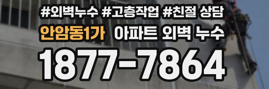안암동1가 아파트 외벽 누수