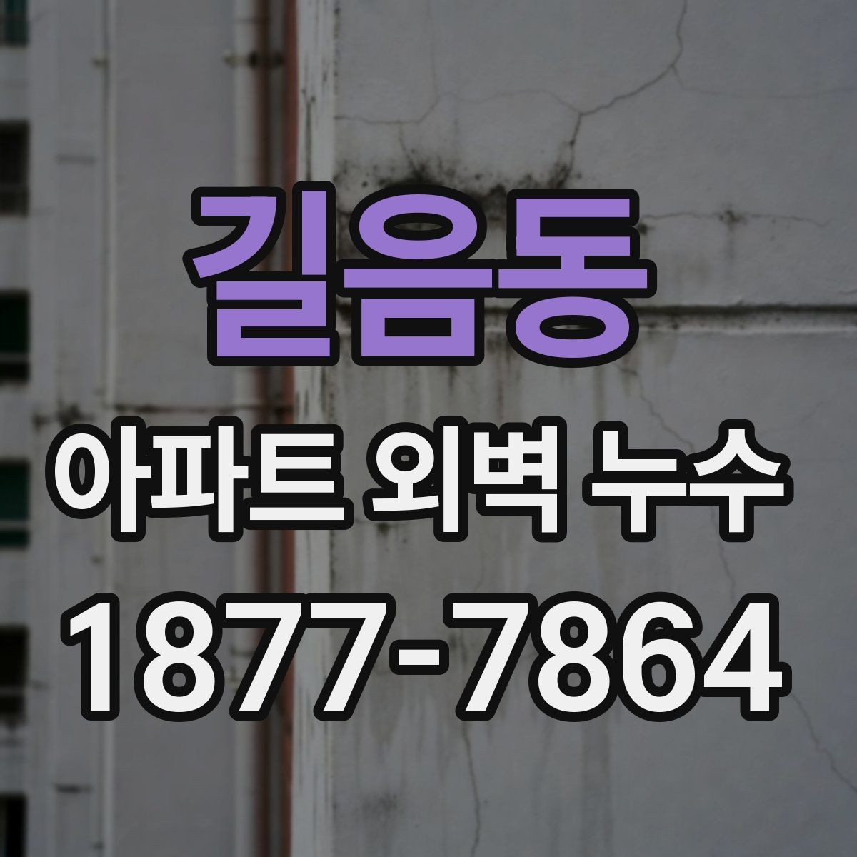 길음동 아파트 외벽 누수 공사 전 체크사항