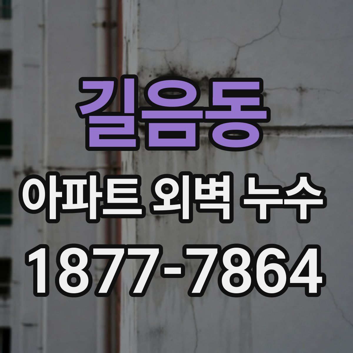 길음동 아파트 외벽 누수