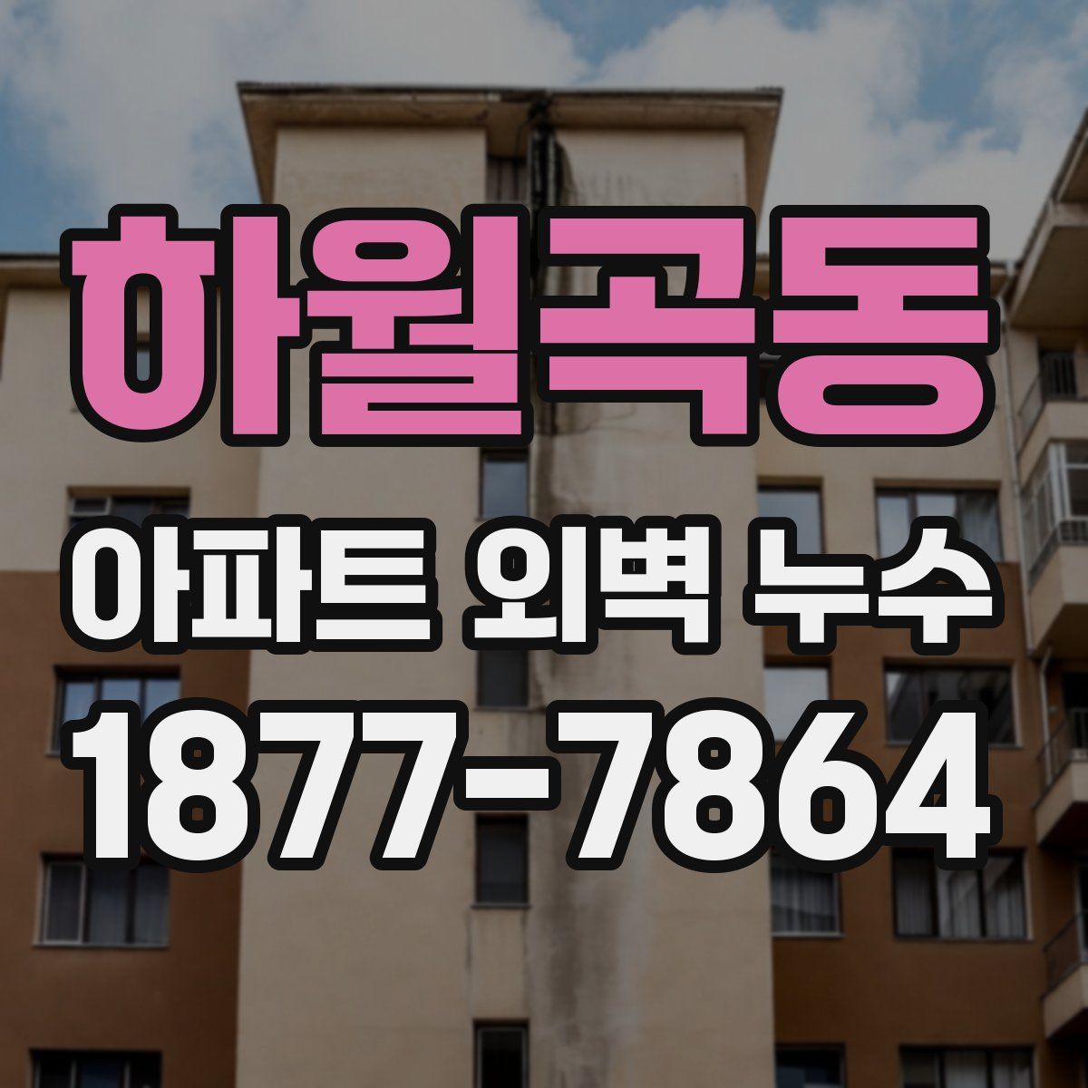 하월곡동 아파트 외벽 누수