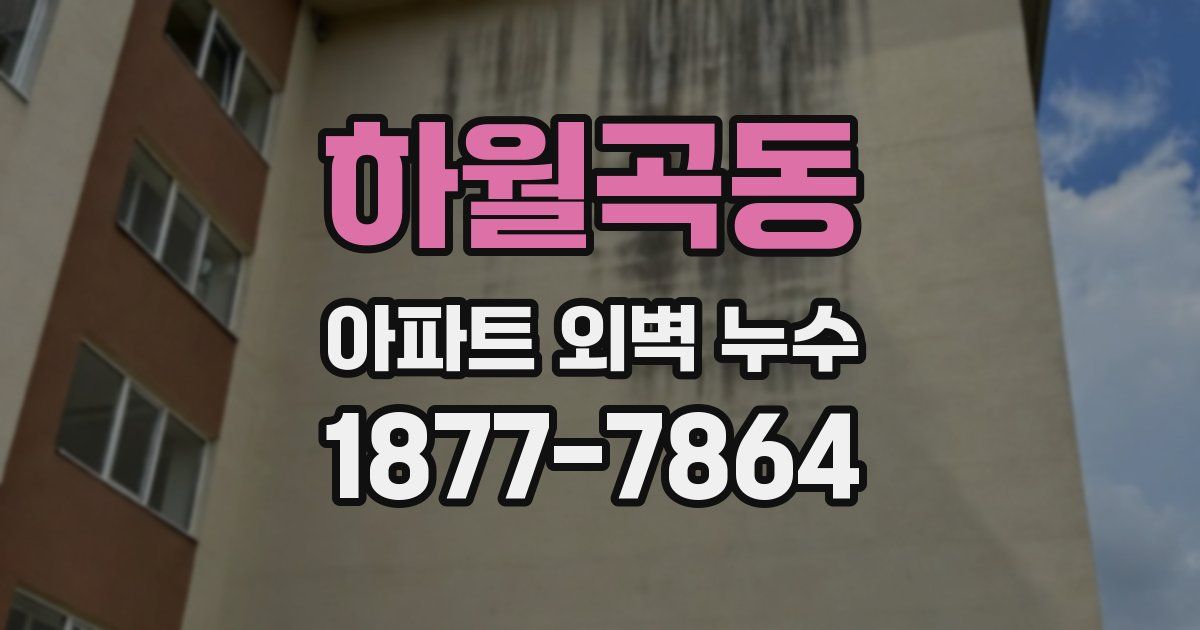 하월곡동 아파트 외벽 누수