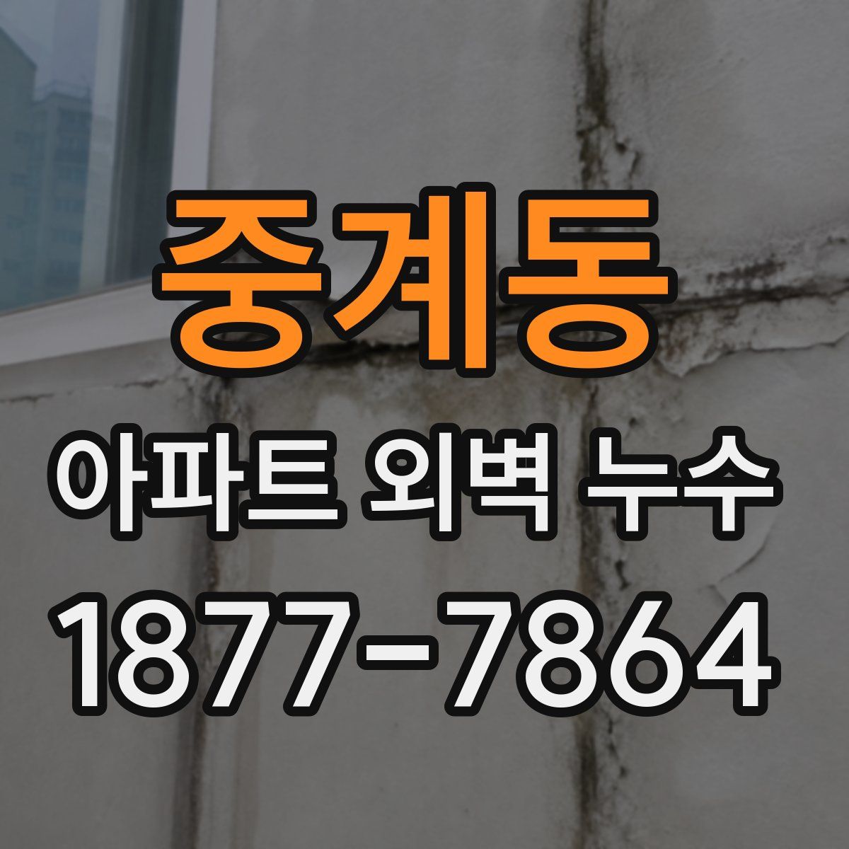 중계동 아파트 외벽 누수