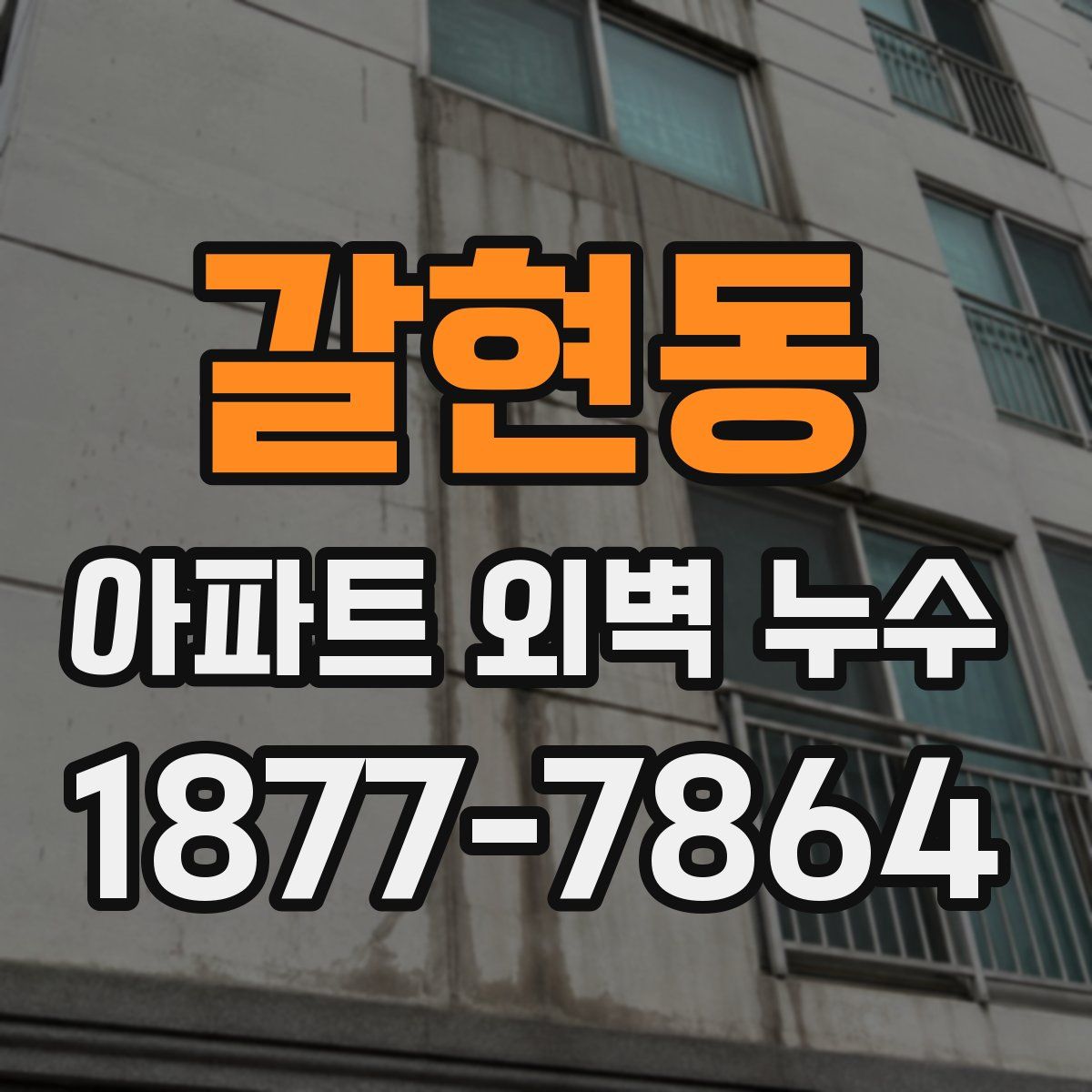 갈현동 아파트 외벽 누수