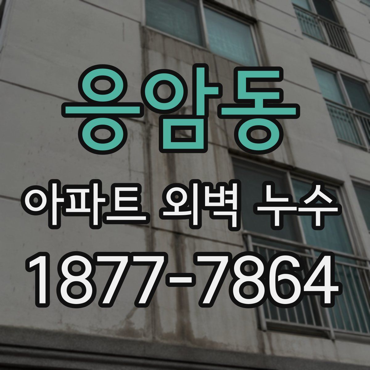 응암동 아파트 외벽 누수