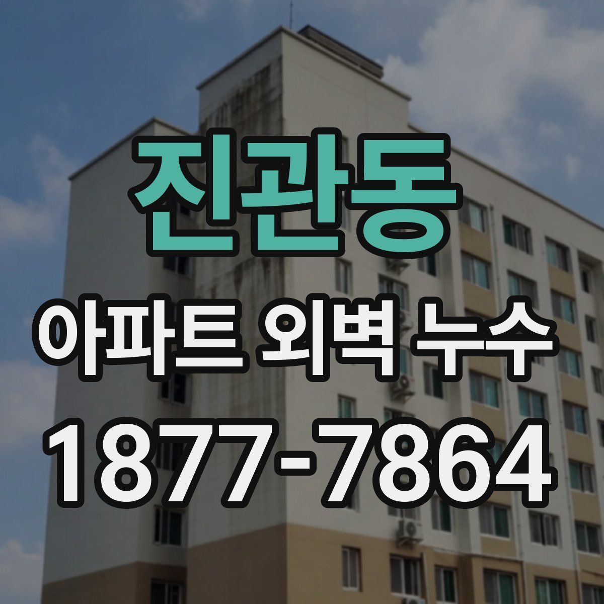 진관동 아파트 외벽 누수
