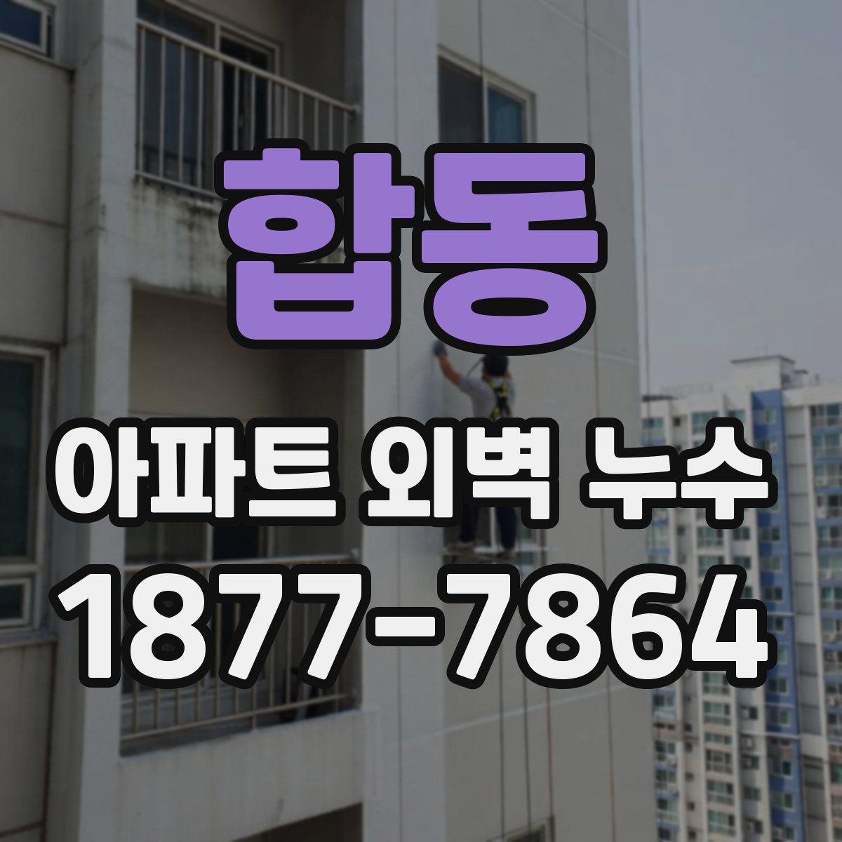합동 아파트 외벽 누수