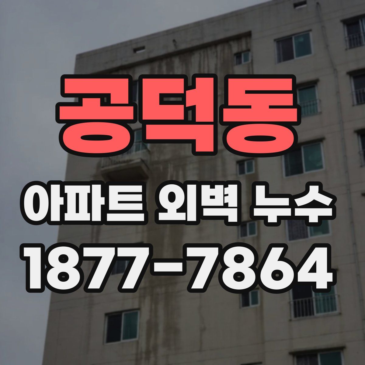 공덕동 아파트 외벽 누수