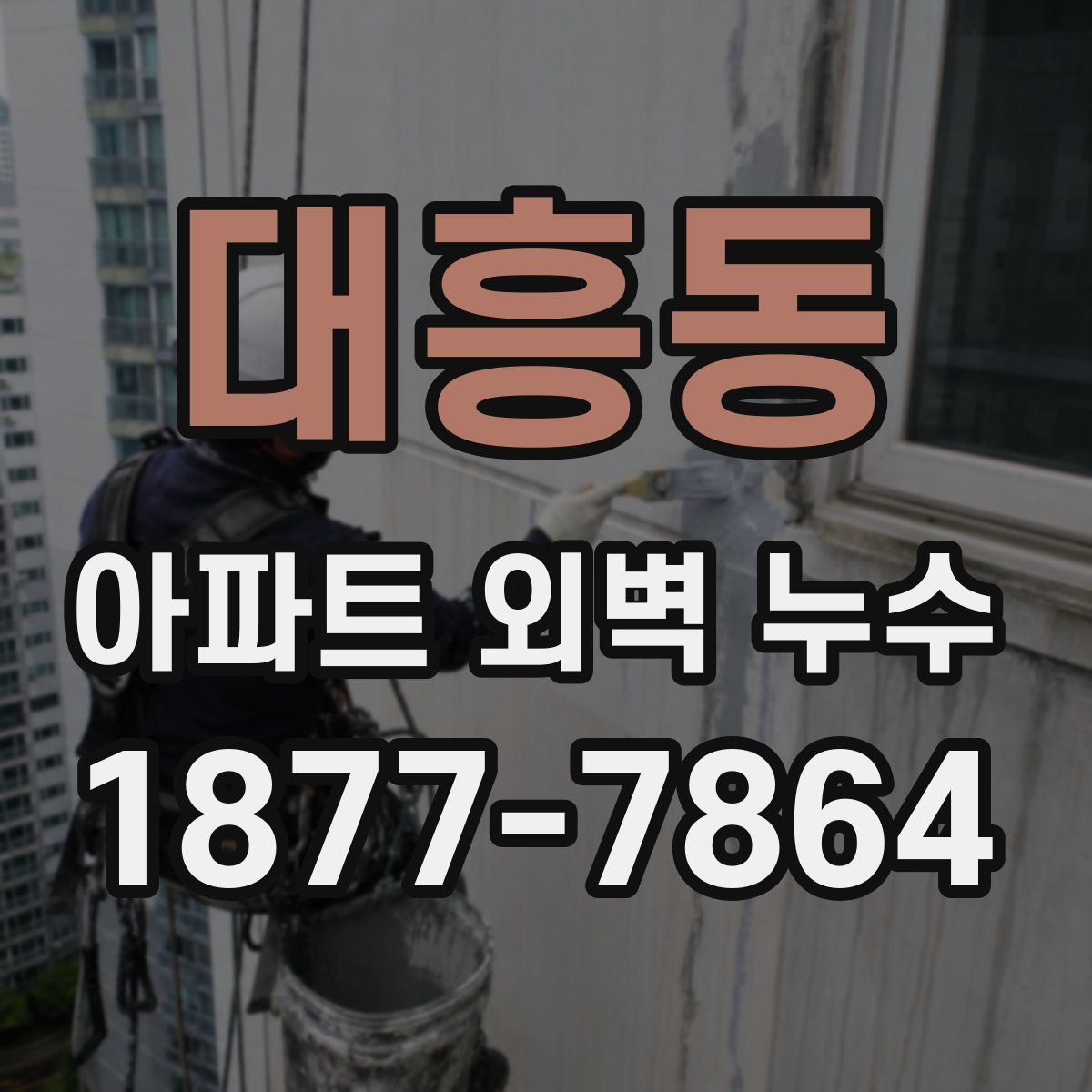대흥동 아파트 외벽 누수
