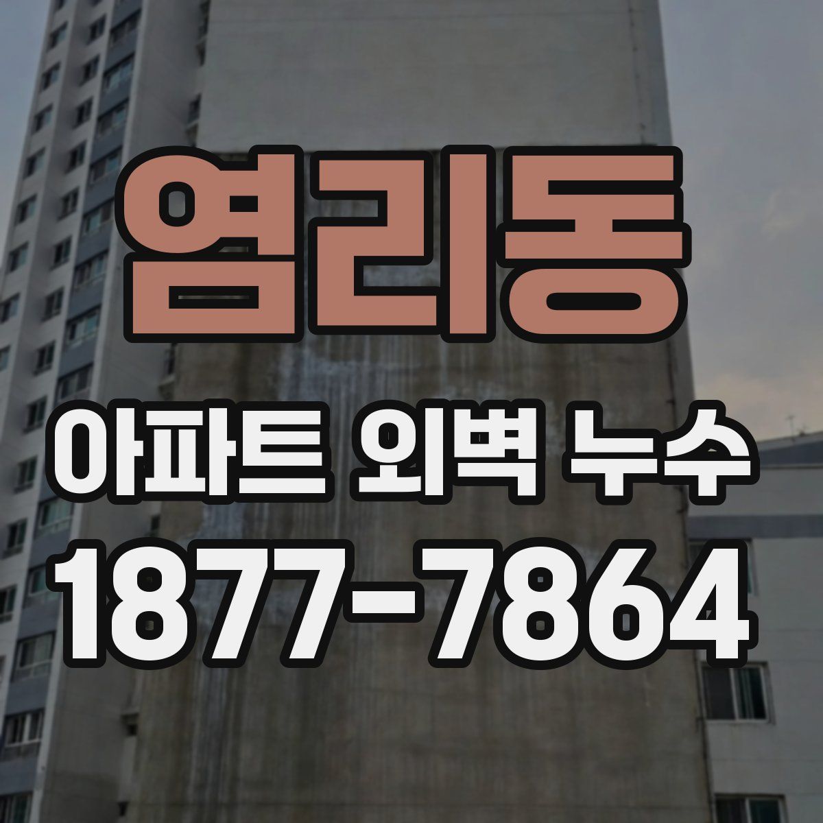 염리동 아파트 외벽 누수