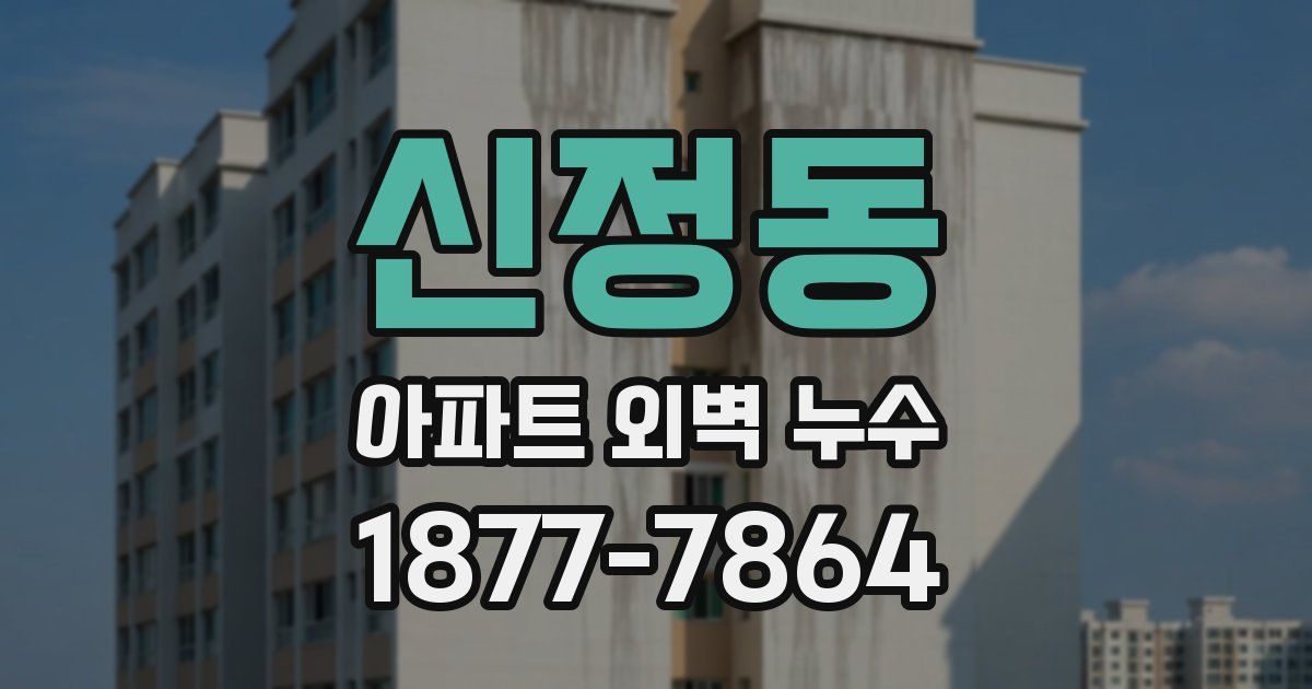 신정동 아파트 외벽 누수