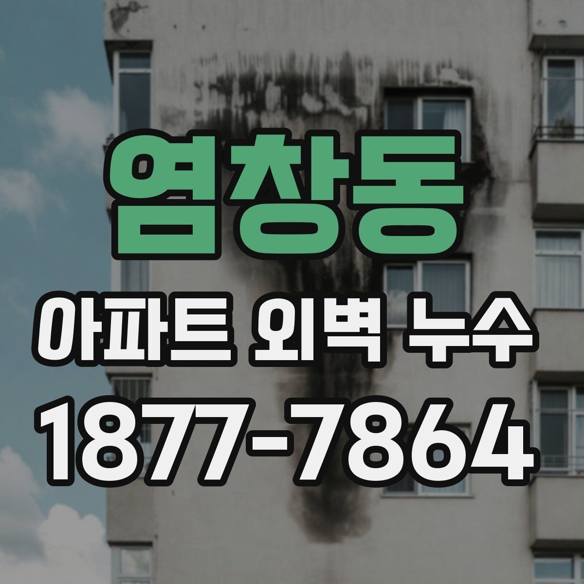 염창동 아파트 외벽 누수 보수 방법 비교