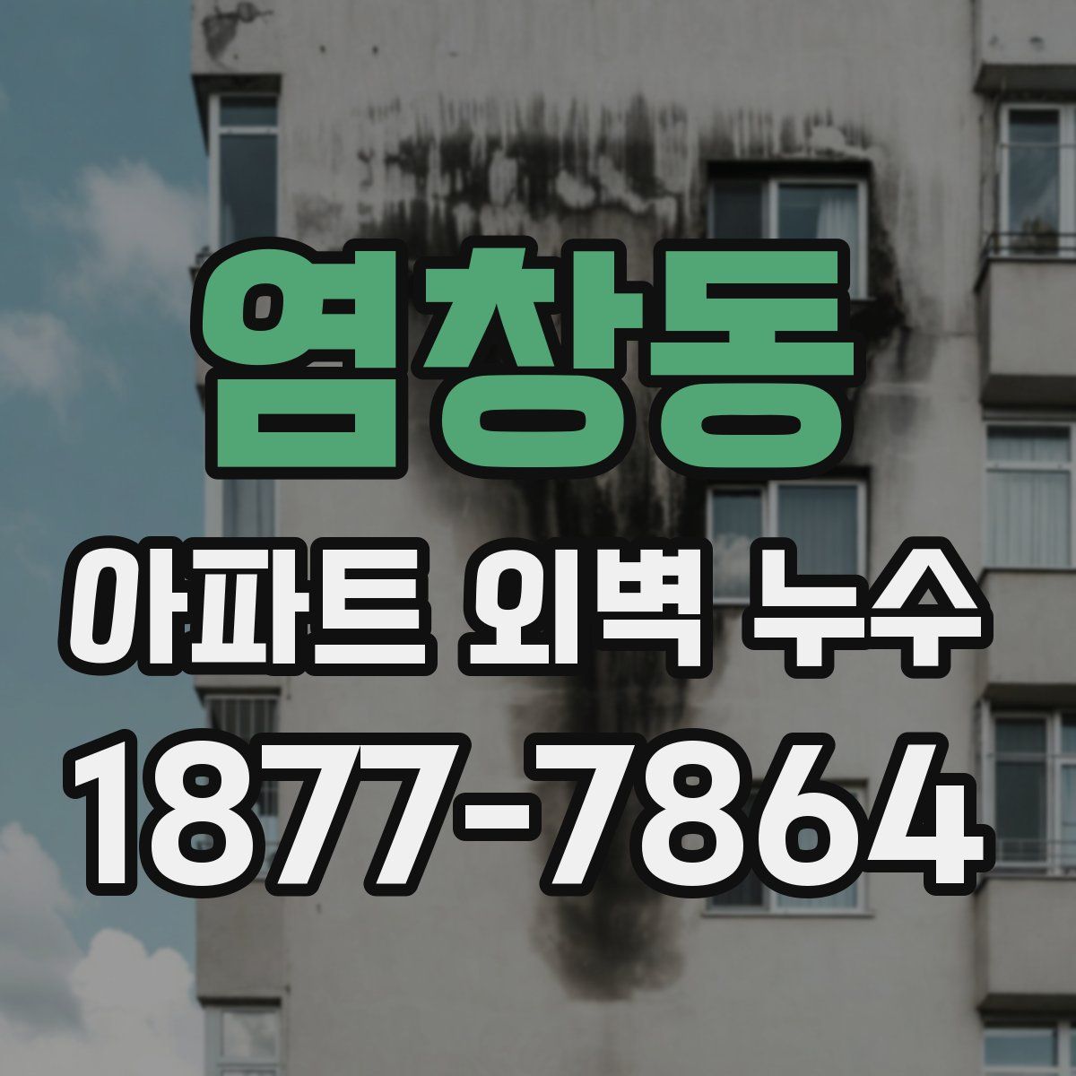 염창동 아파트 외벽 누수