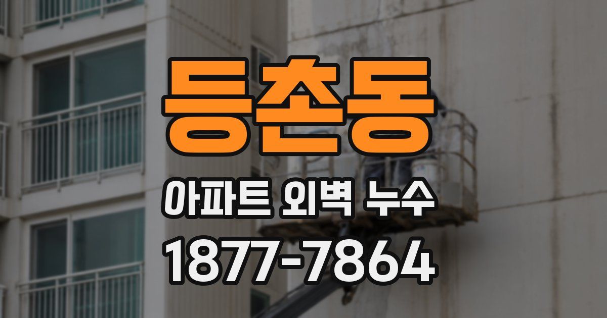 등촌동 아파트 외벽 누수