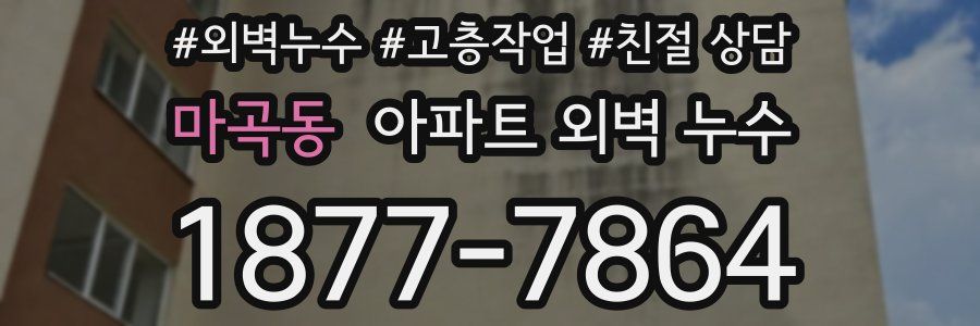 마곡동 아파트 외벽 누수