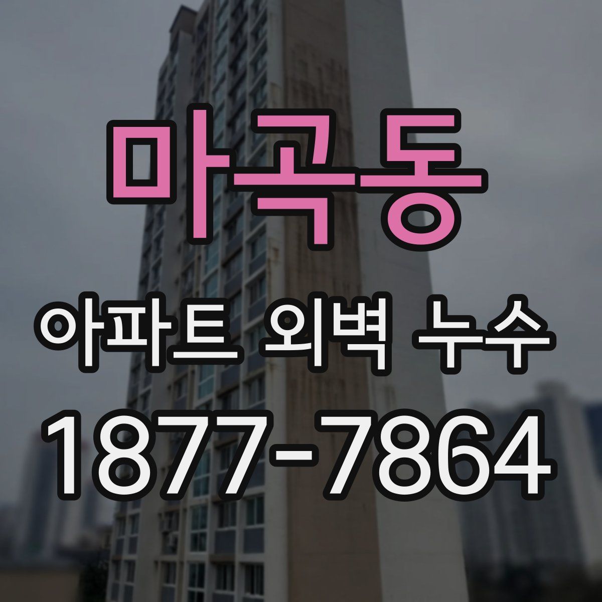 마곡동 아파트 외벽 누수