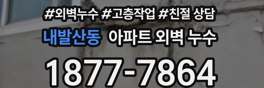 내발산동 아파트 외벽 누수