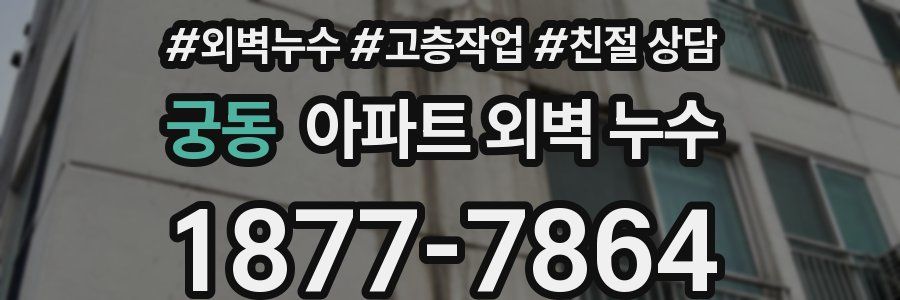 궁동 아파트 외벽 누수