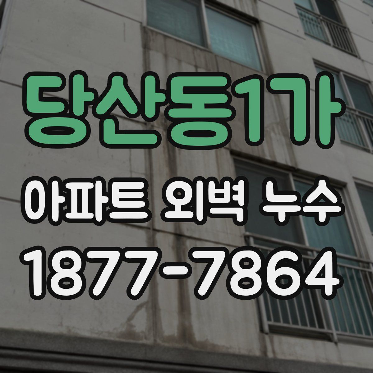 당산동1가 아파트 외벽 누수