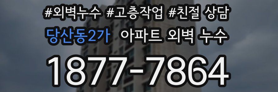 당산동2가 아파트 외벽 누수