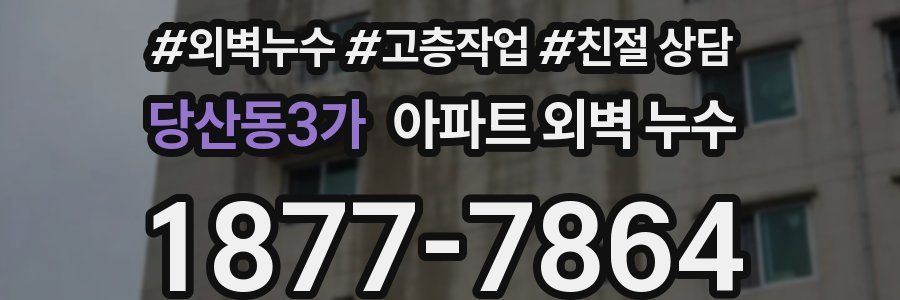 당산동3가 아파트 외벽 누수