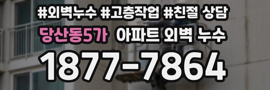 당산동5가 아파트 외벽 누수