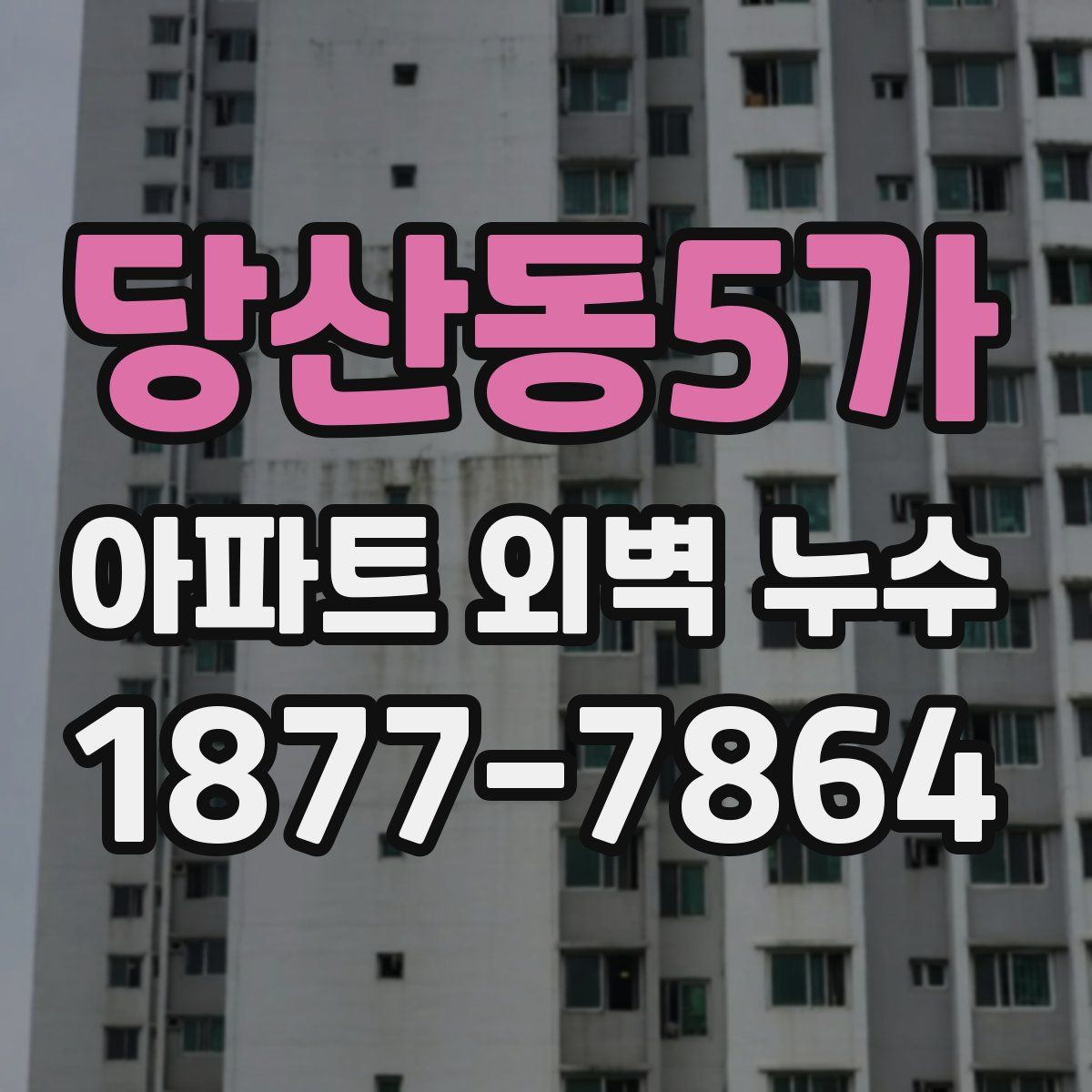 당산동5가 아파트 외벽 누수