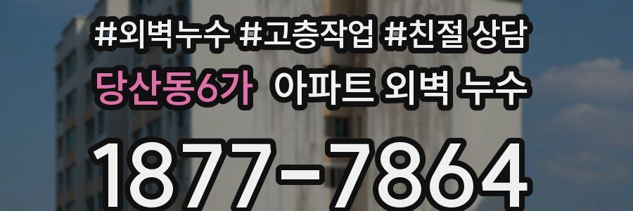 당산동6가 아파트 외벽 누수