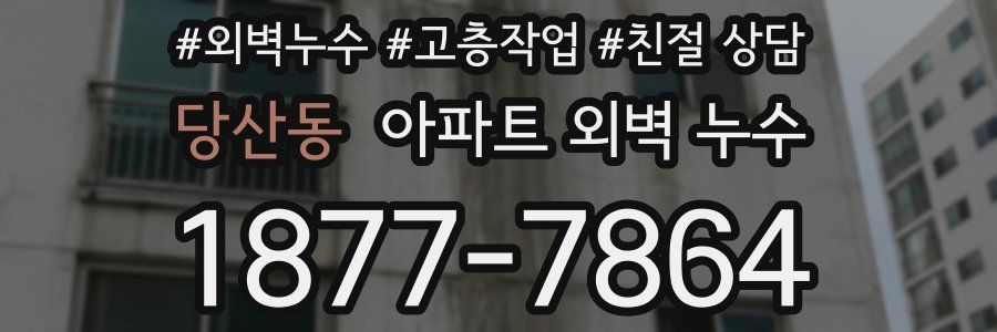 당산동 아파트 외벽 누수