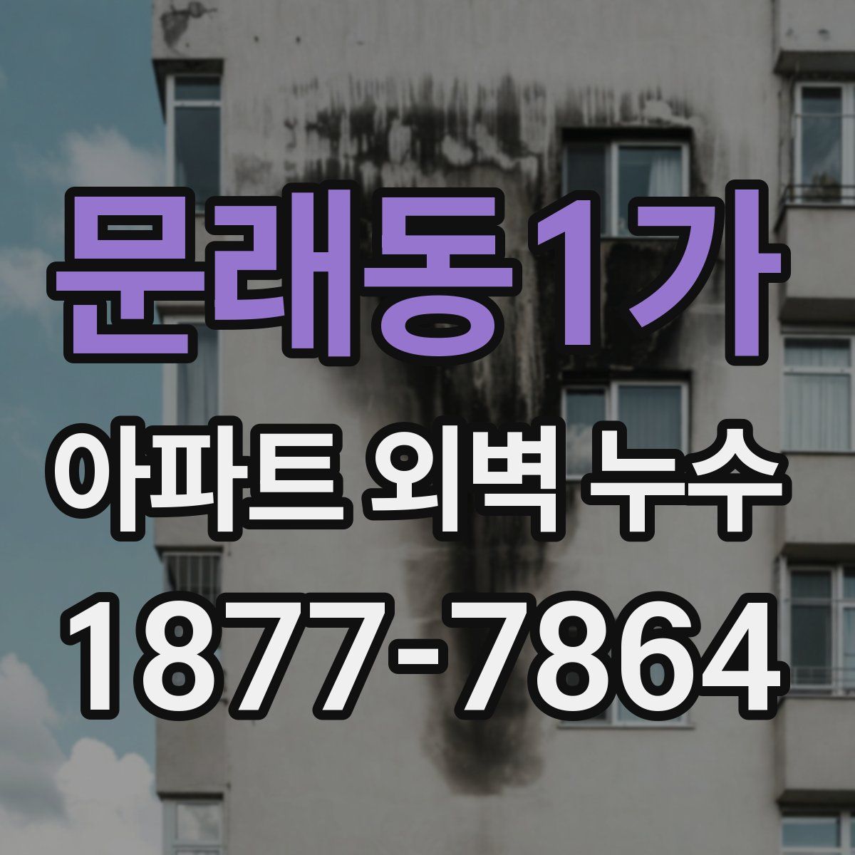 문래동1가 아파트 외벽 누수