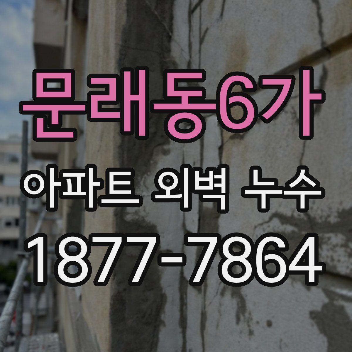 문래동6가 아파트 외벽 누수
