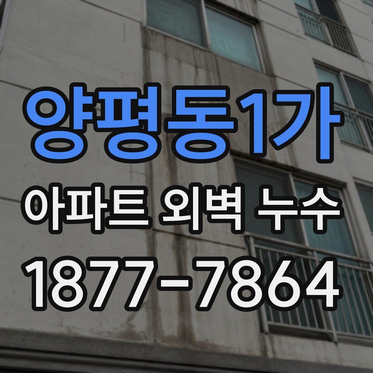 양평동1가 아파트 외벽 누수