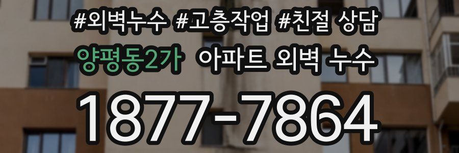 양평동2가 아파트 외벽 누수