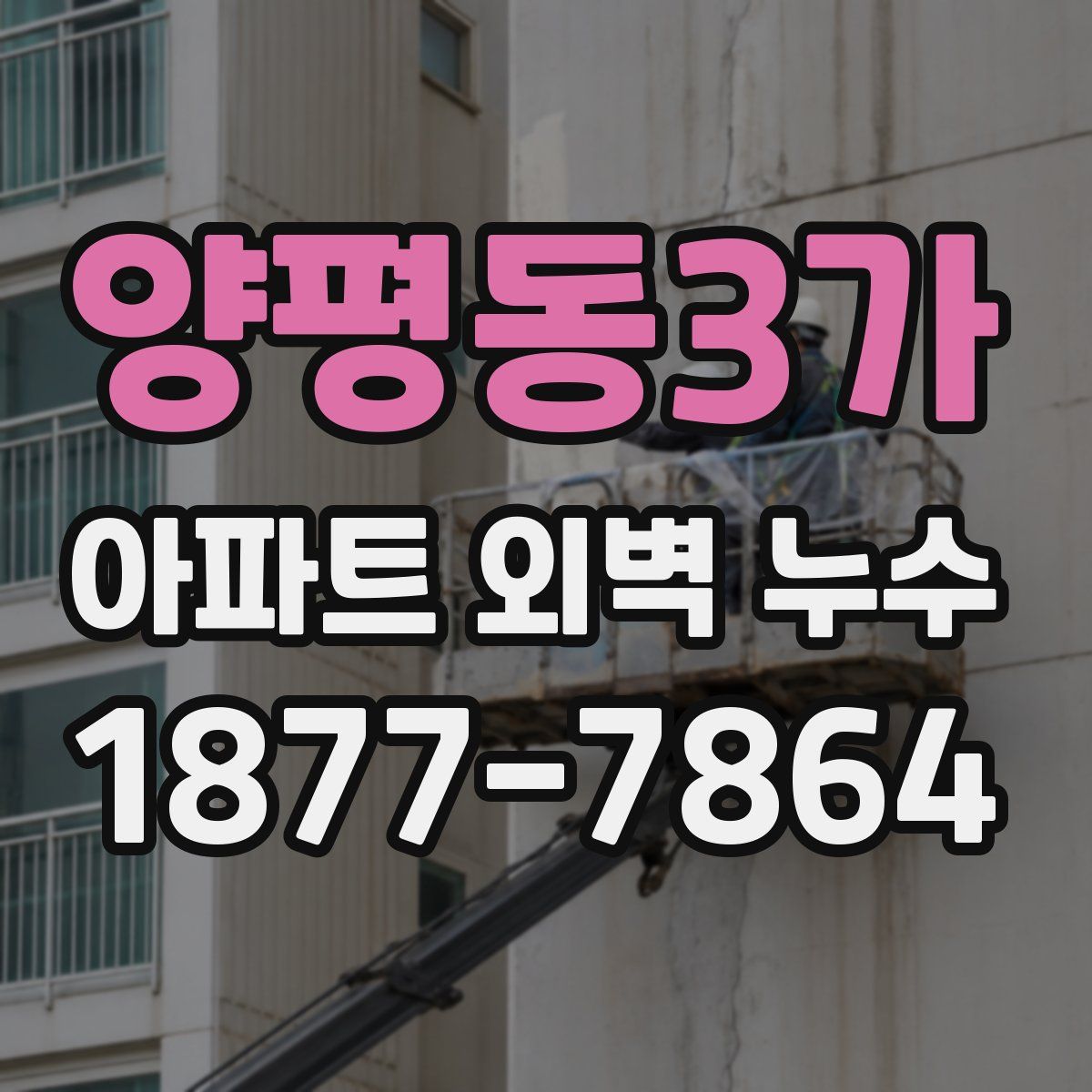 양평동3가 아파트 외벽 누수