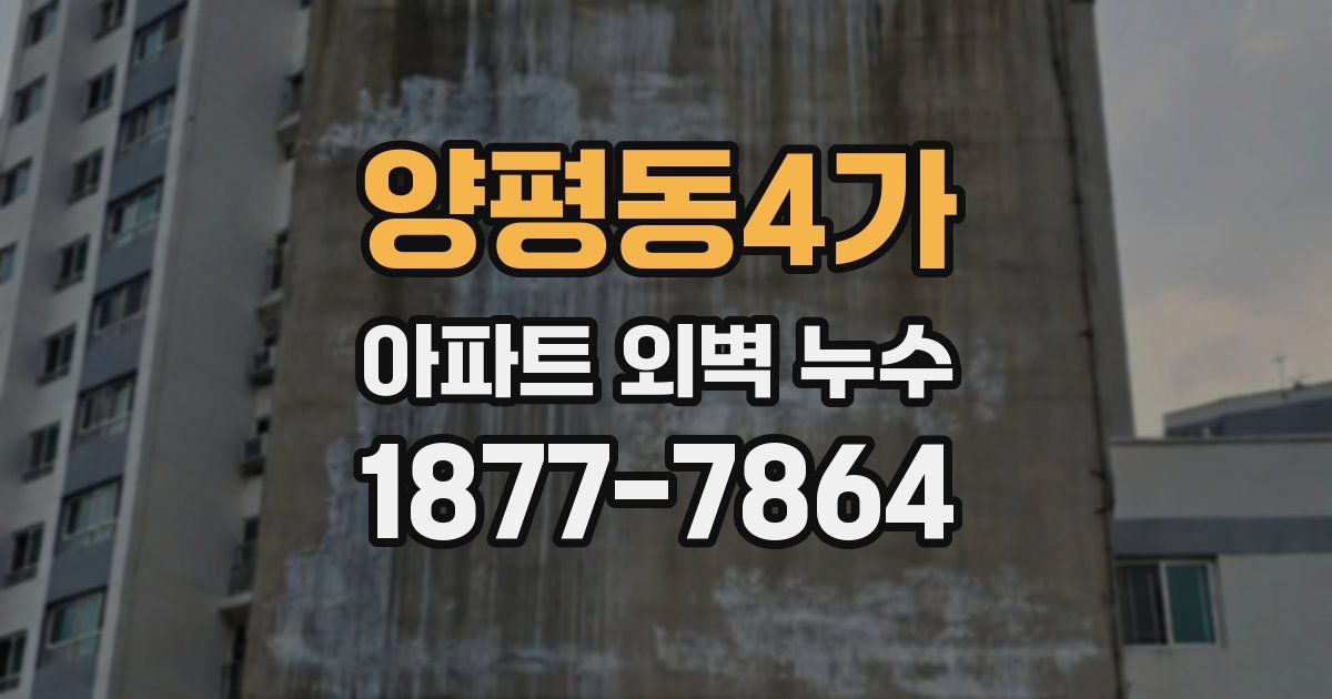 양평동4가 아파트 외벽 누수